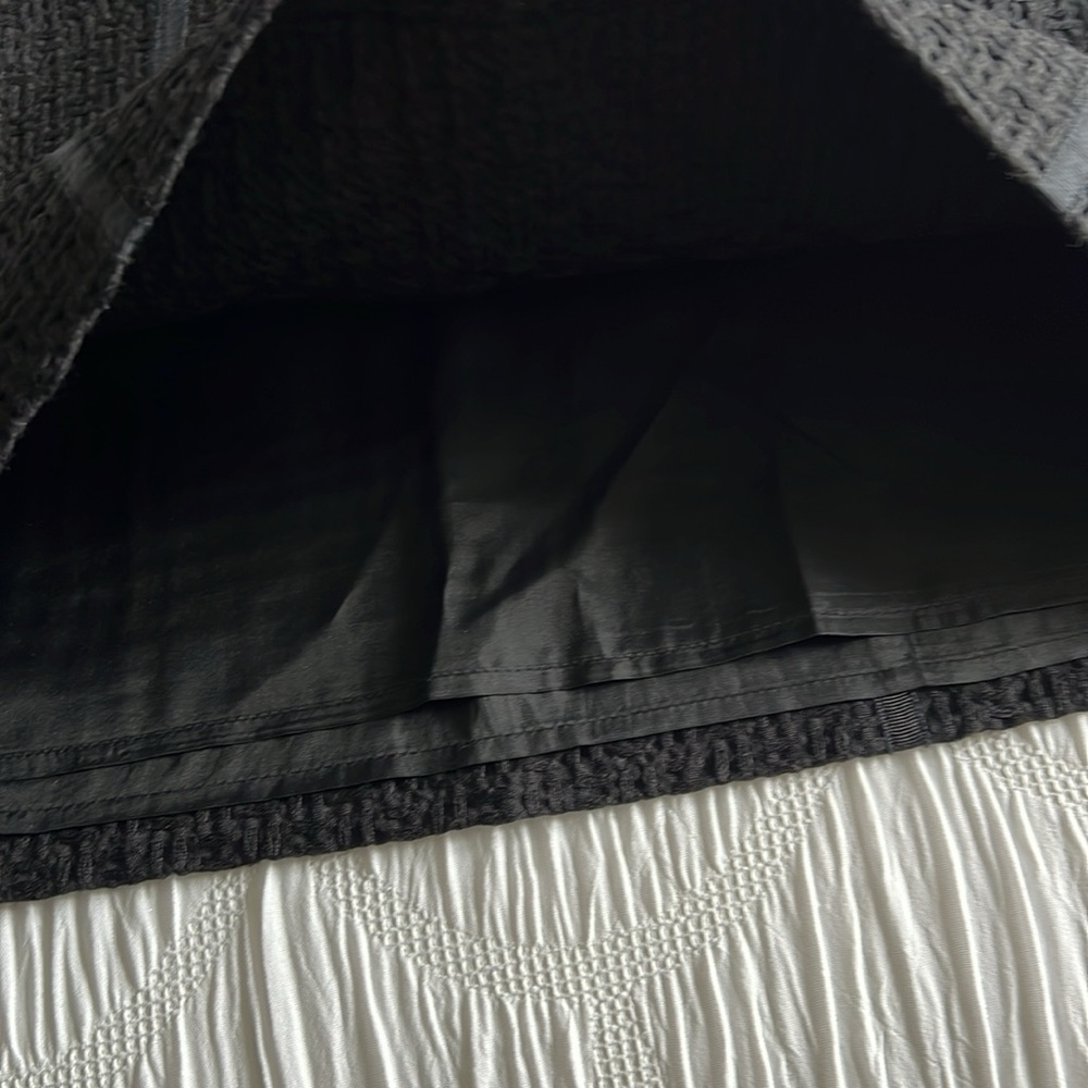 LOFT Satin Stripe Tweed Skirt - Picture 3 of 6
